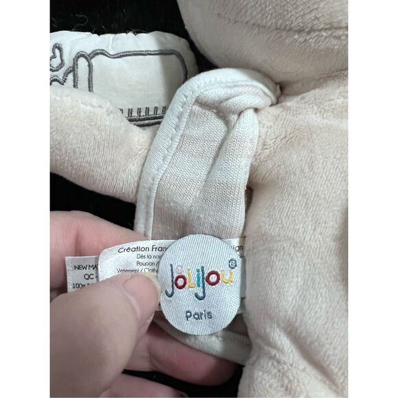 Jolijou The Little Loulou Soft Doll pink striped plush - Picture 3 of 4